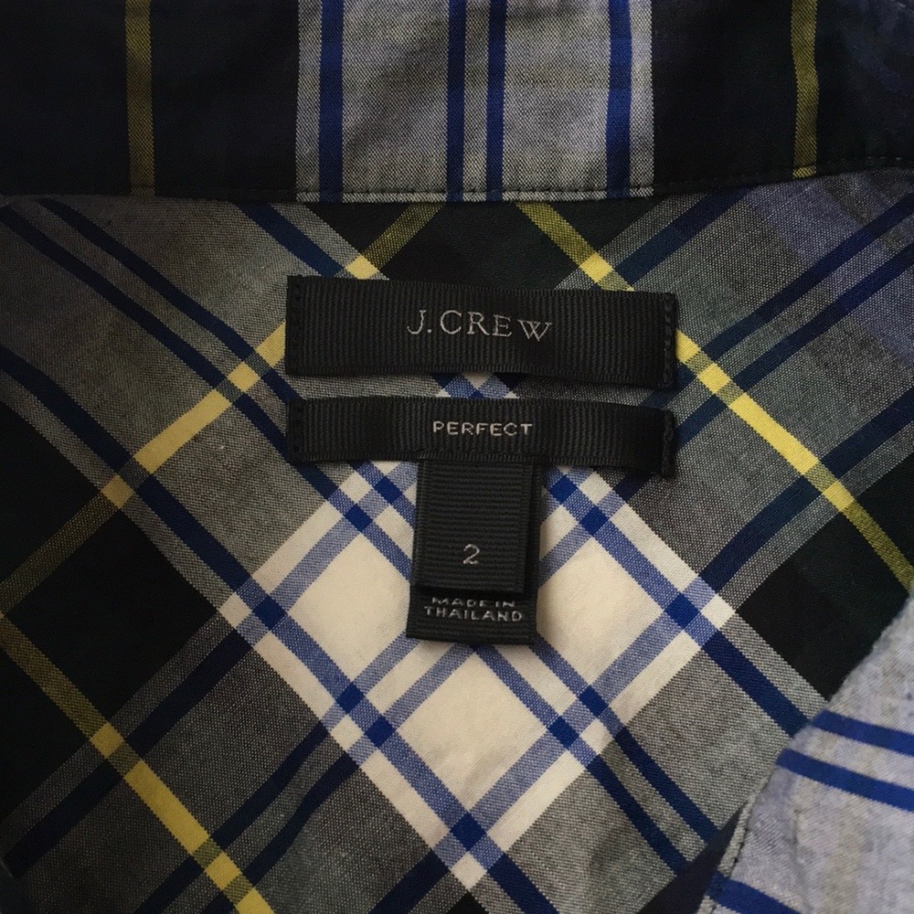 Jcrew Check Print Bottom-Up Shirt - image 5